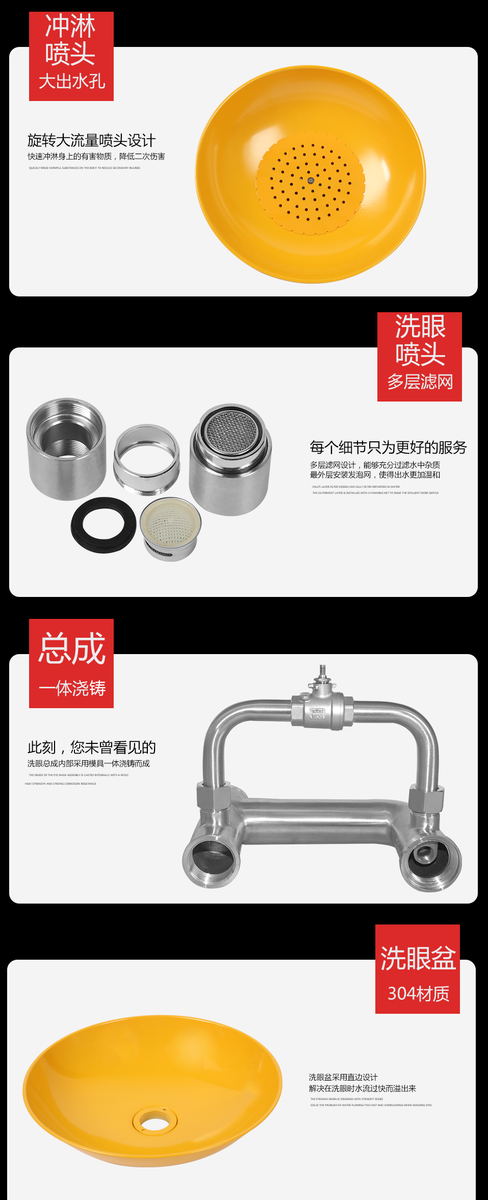 YK1005A复合洗眼器（ABS）